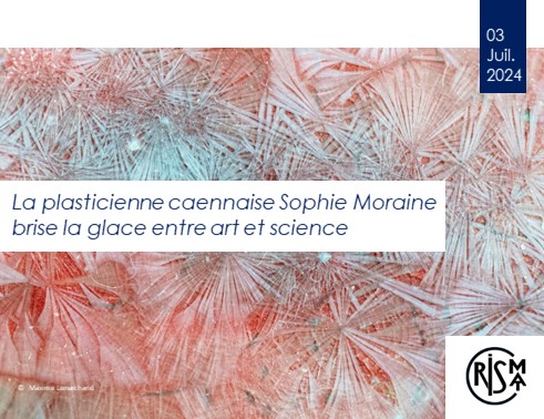 La plasticienne caennaise Sophie Moraine brise la glace entre art et science